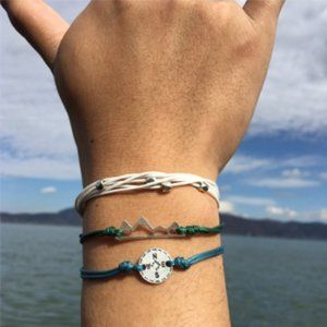 NEW 3pcs Adjustable Friendship Strand Bracelet Set